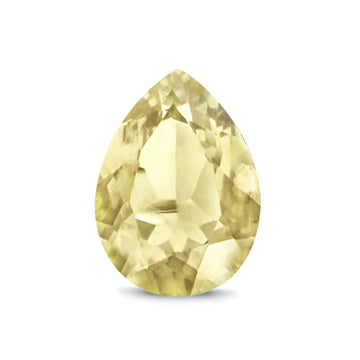 Pear Yellow CZ Loose Gemstones